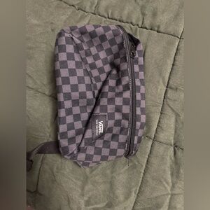 Vans Off The Wall Unisex Black and Grey Checkered Fanny Pack Waist Bag